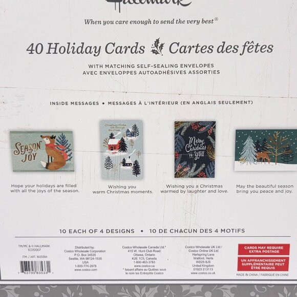 NEW set of 40 Christmas cards - Picture 2 of 2